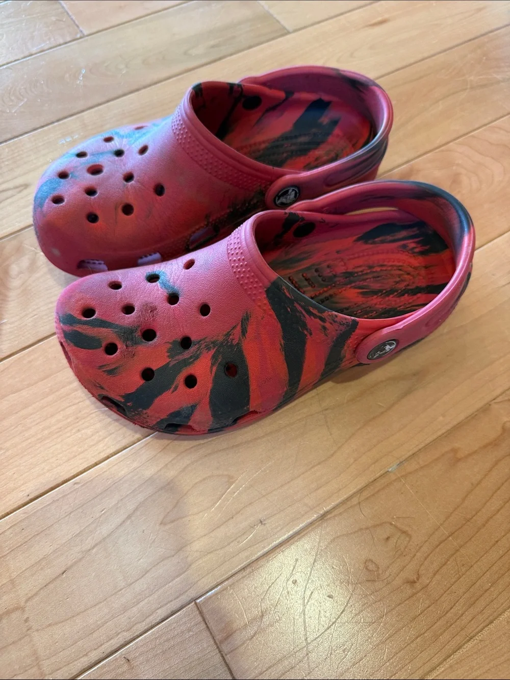 Kids Crocs Red and Black